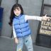 Áo chống mùa mới 2018 cho trẻ em mùa thu đông cổ áo cotton nam và nữ thời trang trẻ em xuống vest ao gile cho be so sinh Áo ghi lê