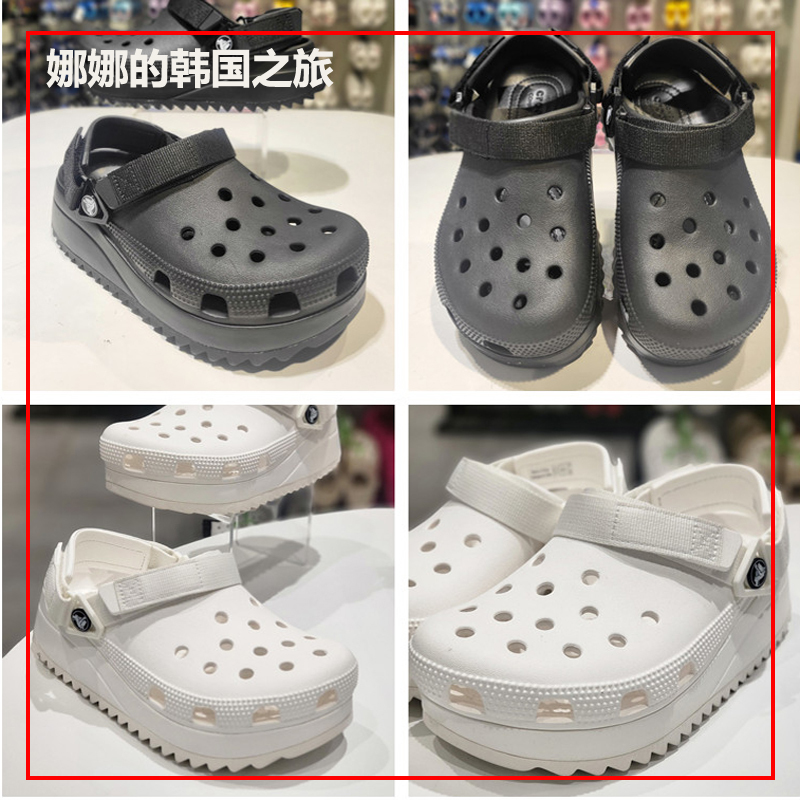 Authentic Korean Purchasing Agent for Crocs Thick-Soled Clogs, Crocs Height-Increasing Slippers 206772 Bai Jingting