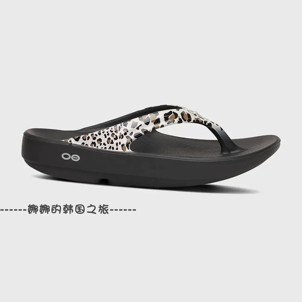 Корейский закупочный агент OOFOS OOlala Ltd серия леопардовый рисунок в горошек легкие нескользящие повседневные уличные шлепанцы