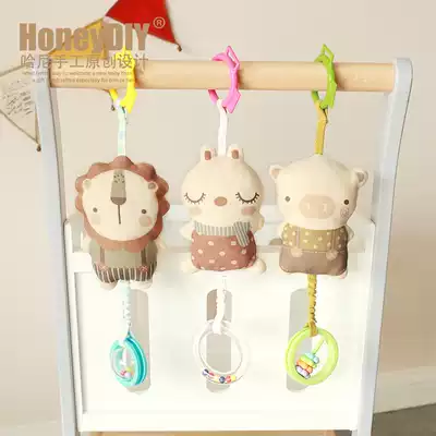 Hani handmade 0-1 year old baby rattle music fabric doll bed hanging diy material bag cart bedside music Bell
