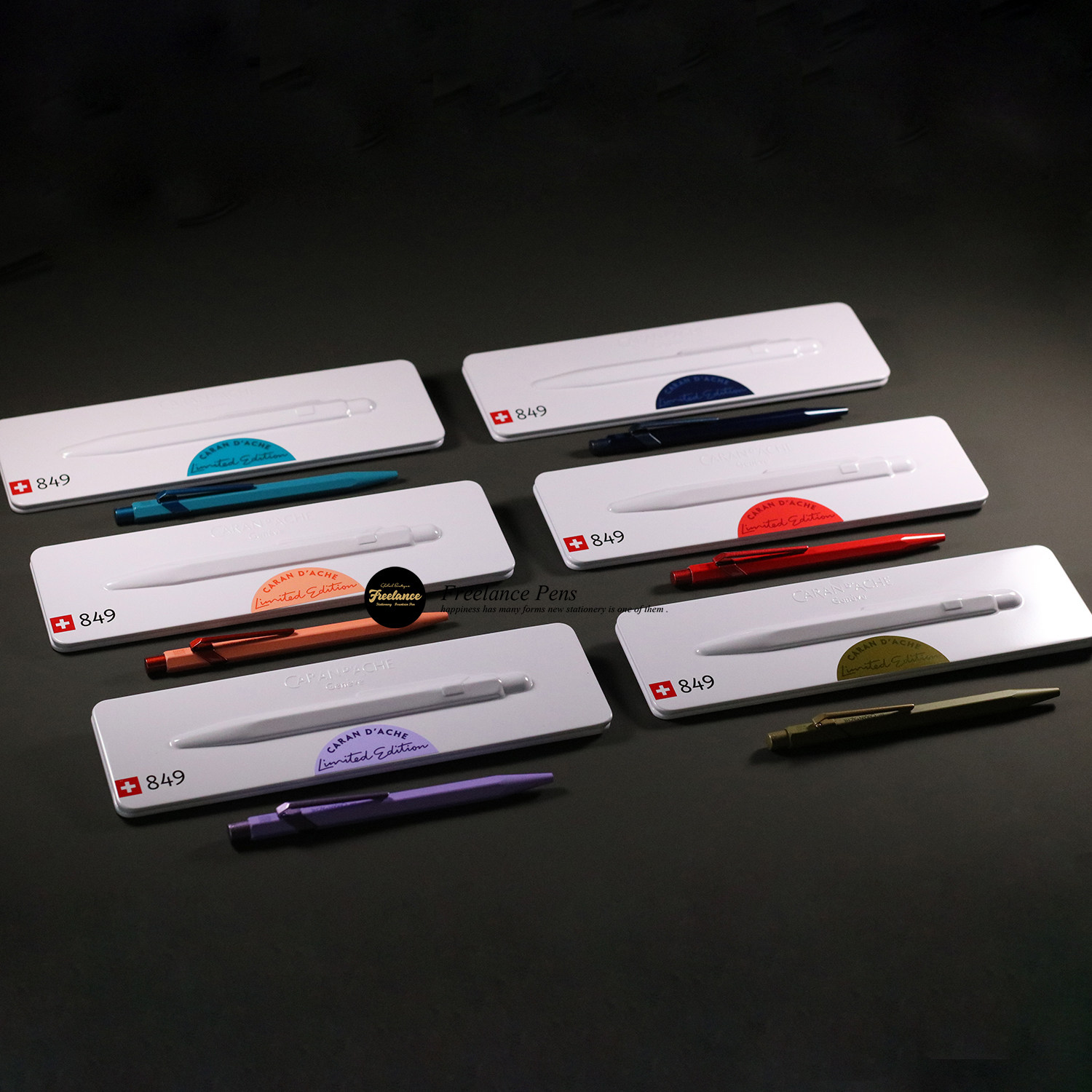 Swiss CDA Qatar YOUR STYLE 3 generation metal pole press hexagonal pen body 849 ballpoint pen atom pen 