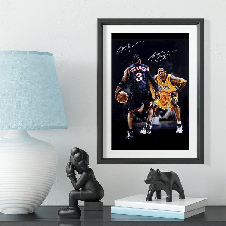 Iverson VS Kobe Classic to Solid Wood Decoration Photo Frame Photo Wall Table Fittings Frame Home Painting