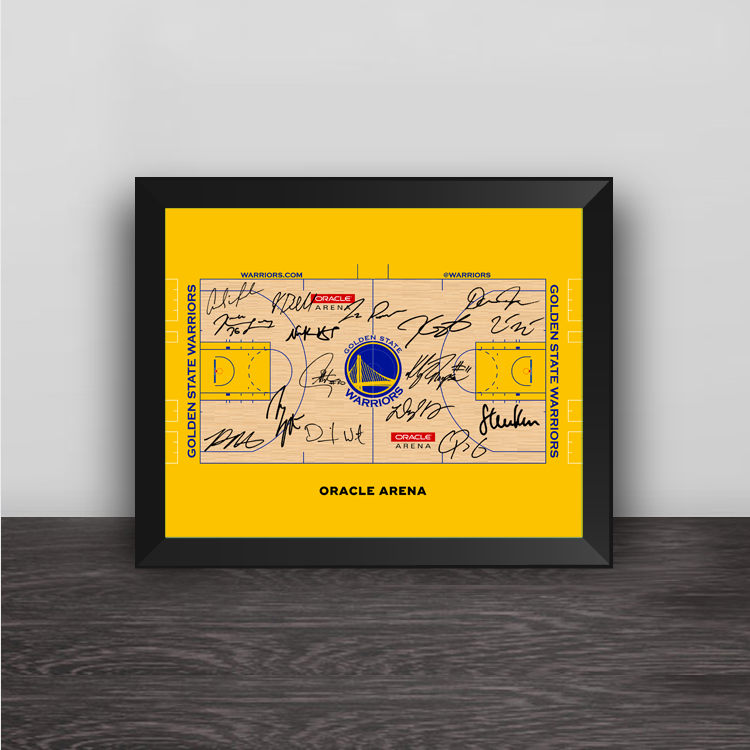 Golden State Warriors Oracle Arena floor solid wood decoration photo frame photo wall table decoration hanging frame Curry Durant