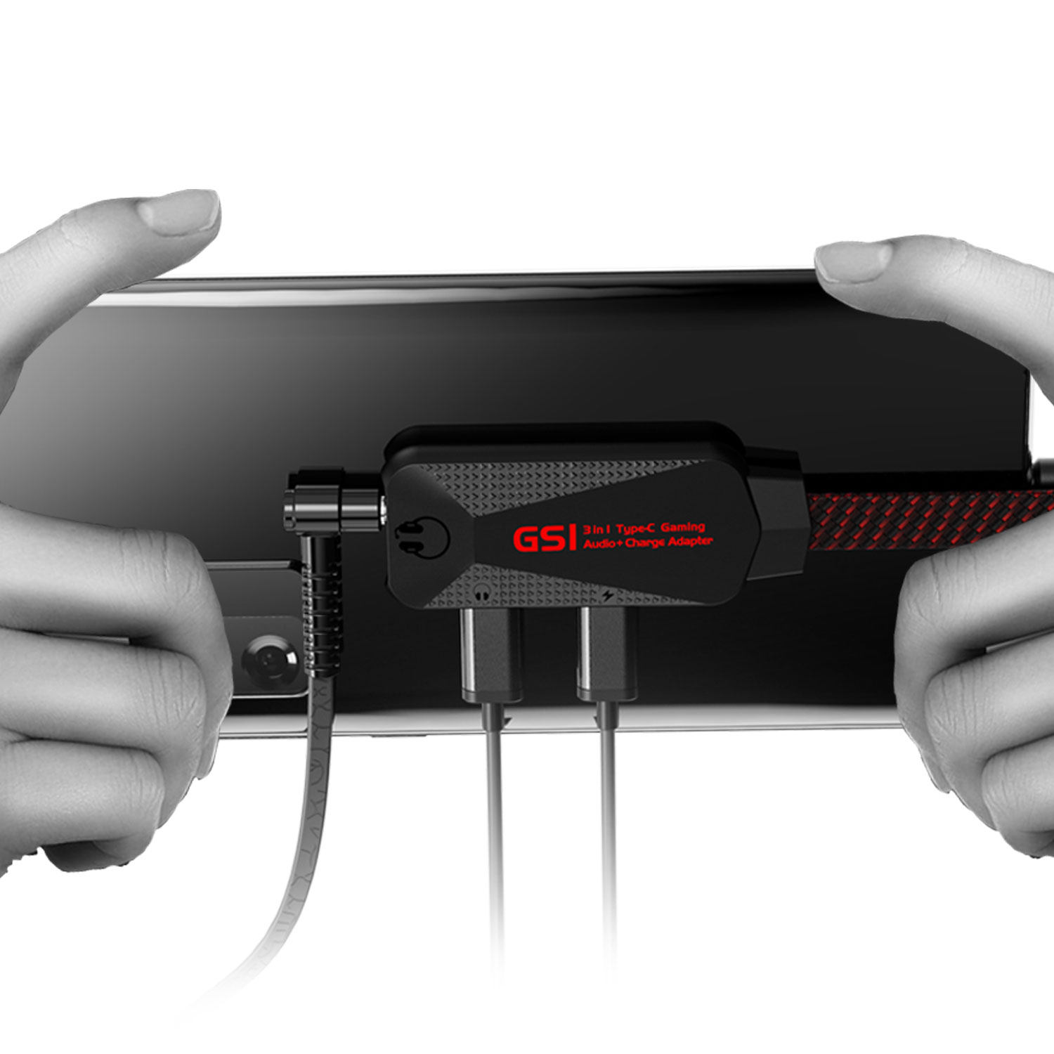 7 1 track mobile phone game sound card typec turns 3 5mm headphone adapter Peace elite eat chicken tpc applicable Huawei Fast-charging Apple ipadpro2020 2021