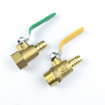 4 points DN15 brass gas valve internal and external teeth single tail valve gas valve butterfly handle natural gas valve