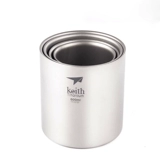 Keith Kaisi Pure Titanium Water Cup Teable Tea Cup с двойной изоляцией защиты горячая вода чашка пивные стаканы