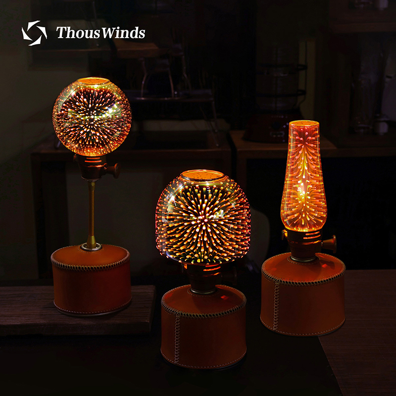 Thous Winds Outdoor Gas Lamp 3D Fireworks Glass Cover Adapted to Kohler Man Coleman Lucel Gas Lampshade
