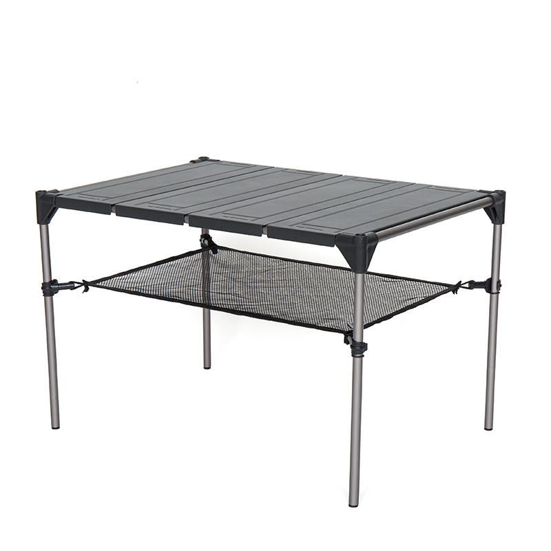 Black Deer Geometric Folding Table Outdoor Portable Table Lightweight Aluminum Table Hiking Bag Table Portable Type