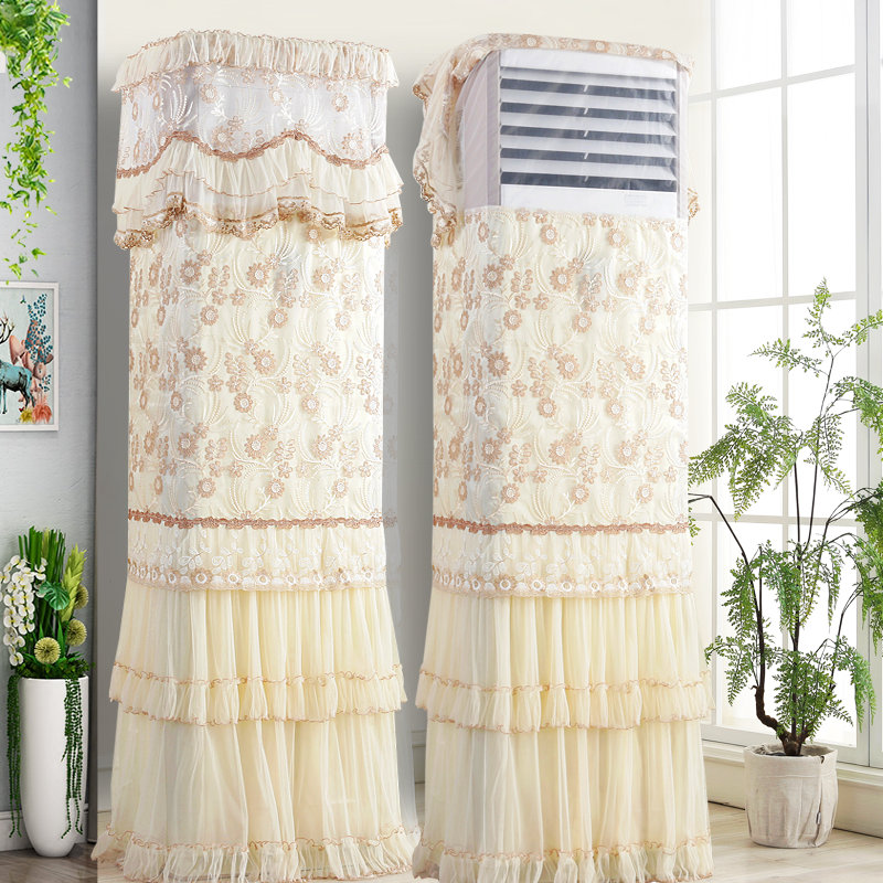 Cabinet air conditioning cover cabinet type vertical set of dust cover Fabric lace large 3 P boot does not take Gree pastoral European style