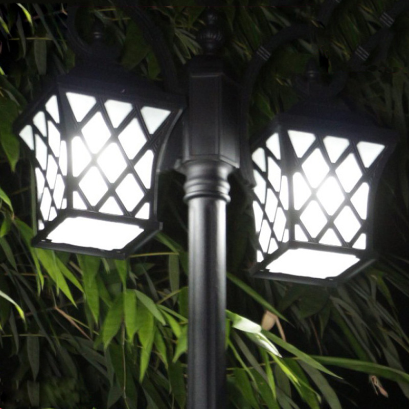 Garden villa European-style garden light Community park led high pole and arm street light Landscape courtyard outdoor lighting