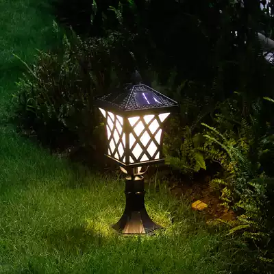 Solar waterproof outdoor lamp garden lamp lawn lamp outdoor wall lamp column lamp