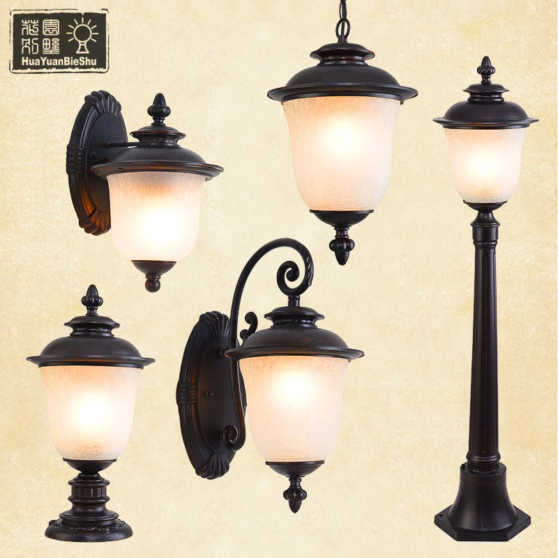 Garden Villa Eu Style Outdoor Wall Lamp Waterproof Garden Grass Terrace Lamp Courtyard Street Lamp Retro Field Garden Outdoor Wall Lamp