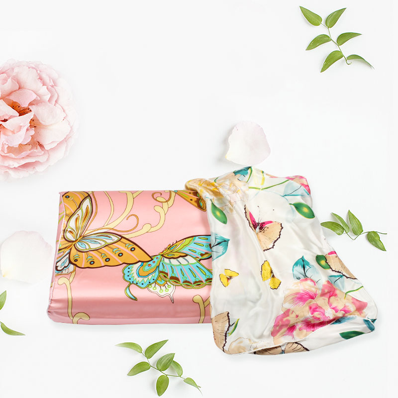 Green middle margin mulberry silk pillow case silk latex pillowcase for summer 100 silk pillowcase single-sided silk