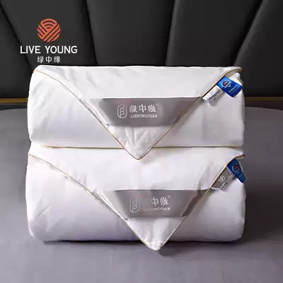 Green middle edge cotton jacquard antibacterial mulberry silk t quilt mother quilt double Palace mulberry silk long silk cotton four seasons quilt Kelly