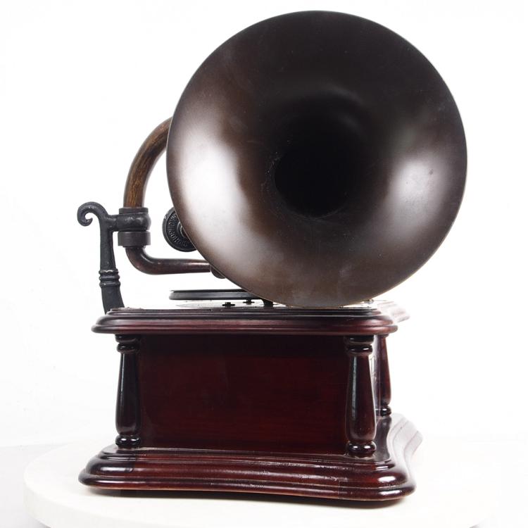 đầu đĩa than cũ	 Hoài niệm retro cong ống sừng tay máy hát vinyl ghi âm máy đồng hồ quyền lực phong cách châu Âu phòng khách trang trí âm thanh - Máy hát kim đĩa than technics