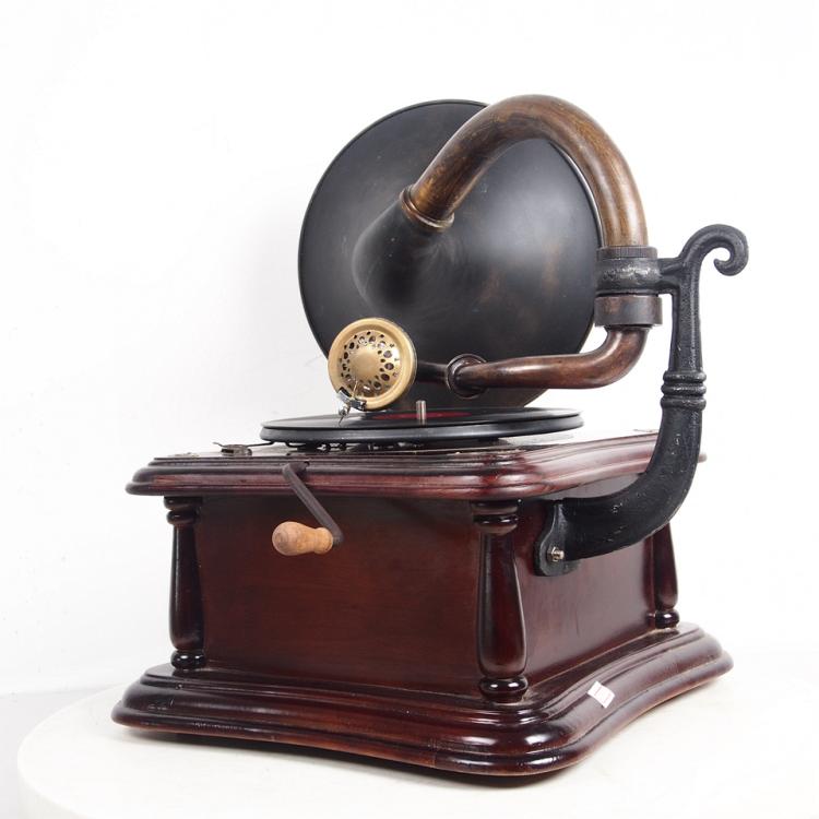 đầu đĩa than cũ	 Hoài niệm retro cong ống sừng tay máy hát vinyl ghi âm máy đồng hồ quyền lực phong cách châu Âu phòng khách trang trí âm thanh - Máy hát kim đĩa than technics