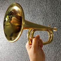 Old goods 68 years small bugle military fan collection to serve the people charge No Pure copper assembly No 32cm