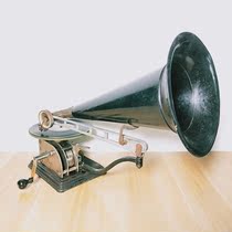 1905 American antique Colombian African Bone hand-cranked big horn gramophone Vinyl record player 8 items