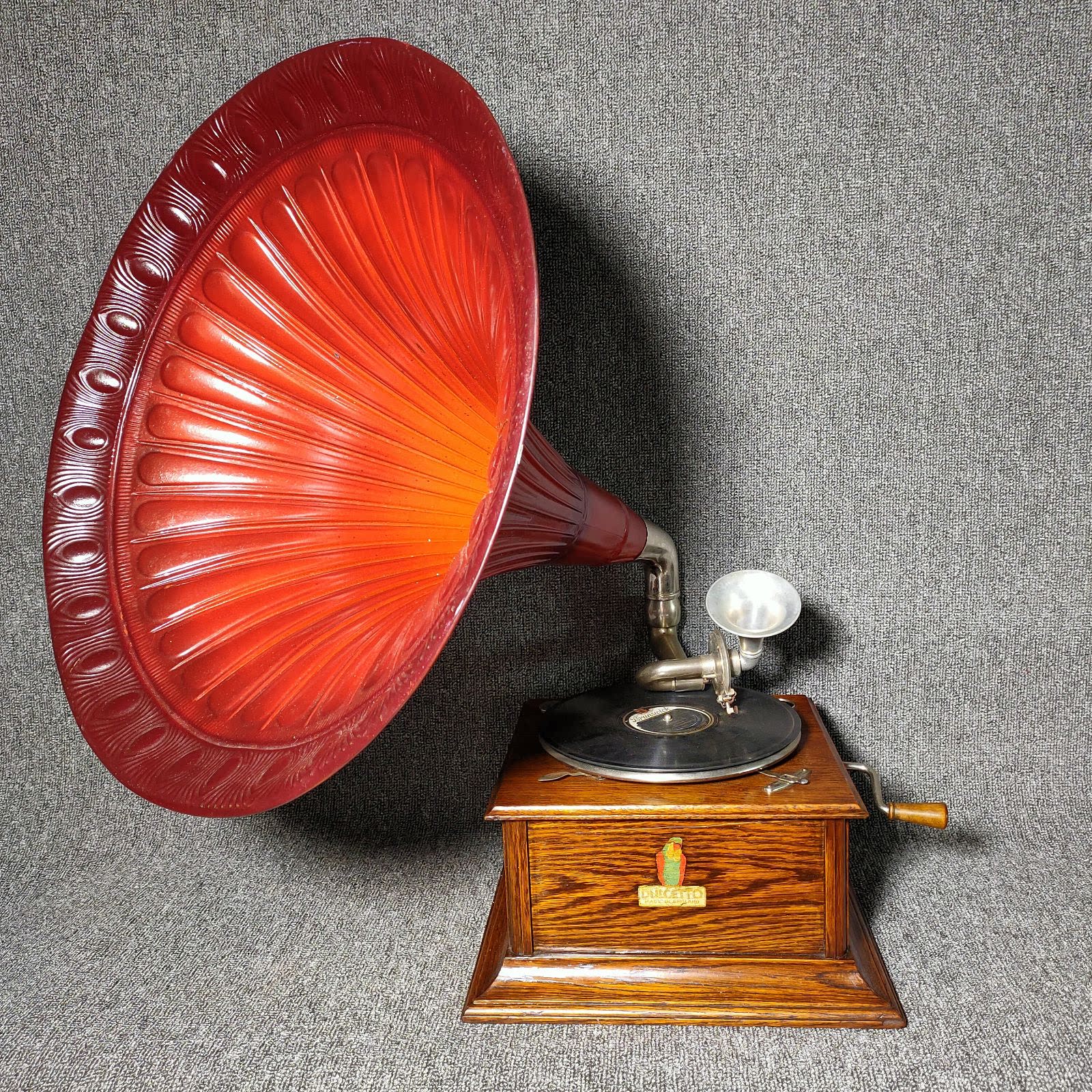 Atlantic Antiquity 1910s UK Dulcetto dual horn Hand-shaking Grammler Record sound quality excellent