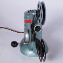 Western antique 1950s German PICCOLO toy tin mini 8mm film hand-cranked projector