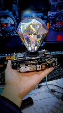 Камеры 玛米亚胶片相机改装蒸汽朋克工业风七彩3d炫光装饰台灯摆件怀旧