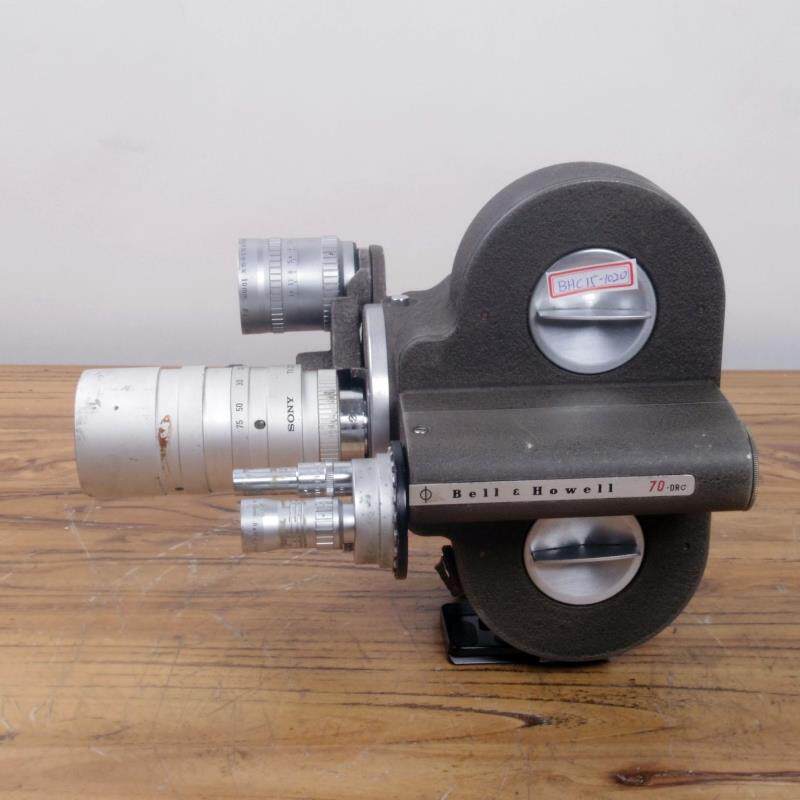 Камеры 西洋古董贝尔bell howell 70型 16mm毫米底片电影摄影机带三镜头