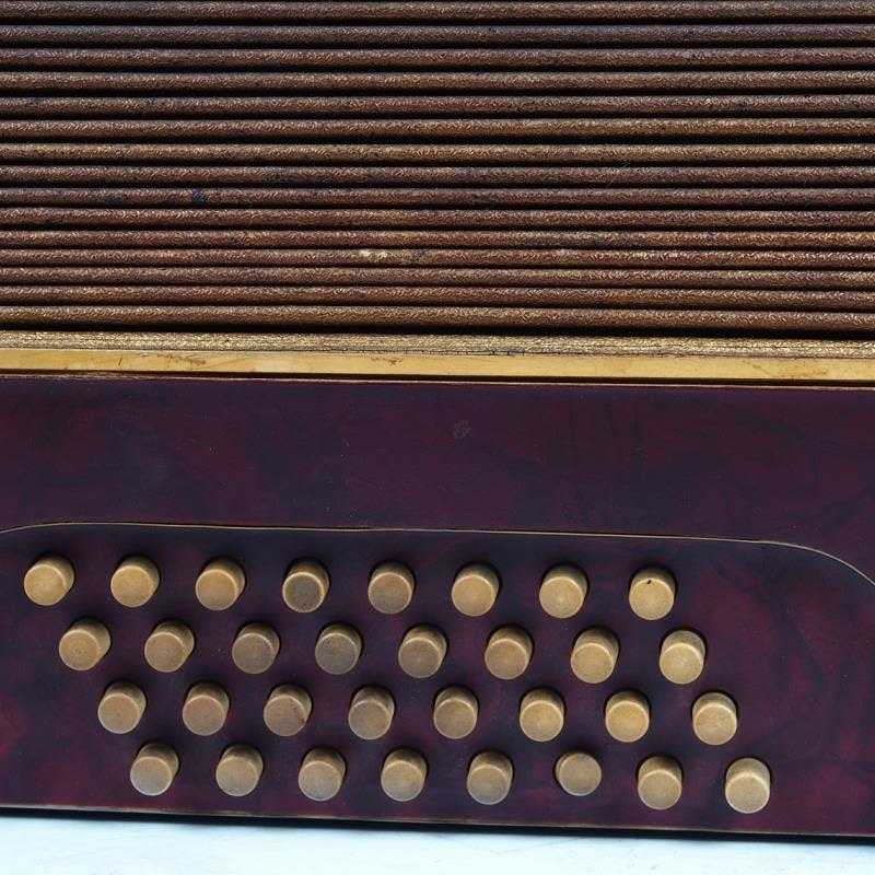 Đồ cổ châu Âu thế kỷ trước và các đồ vật cũ kiểu bàn phím phương Tây kiểu cũ accordion 25 phím 32 bass 8 sản phẩm - Nhạc cụ phương Tây đàn guitar fender