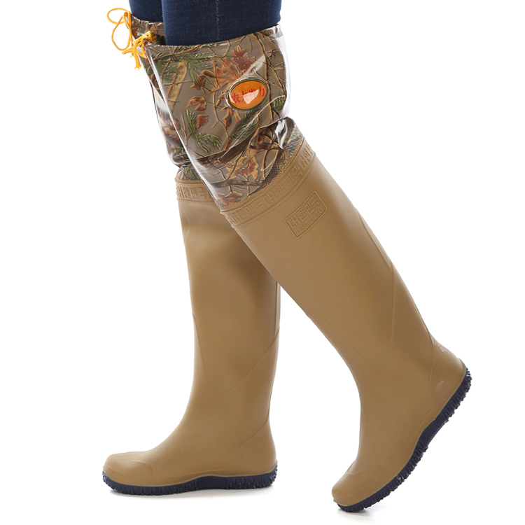 Rice Planting Water Shoes, Soft-Soled Paddy Field Socks, Waterproof Farming Boots for Men and Women, Over-The-Knee Rain Boots, Special Long Rain Boots