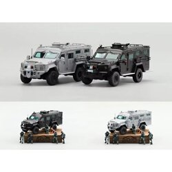 Mva 1:64 Armored Vehicle Bearcat Openable Door Car Model Mini Visuai Art Ready Stock