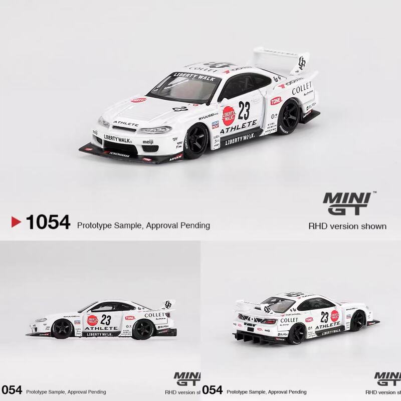 Minigt 1:64 Nissan Silhouette White No. 23 S15 Silvia Wide Body Alloy Car Model 1054 Minigt 1:64 Nissan Silhouette White No. 23 S15 Silvia Wide Body Alloy Car Model 1054