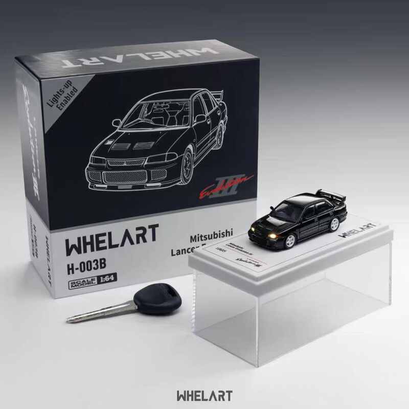 Whelart 1:64 Mitsubishi Lancer Evo Iii 3Rd Generation Light-Up Alloy Car Model
