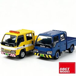 Dbgt 1:64 Isuzu Nhr Light Truck Yellow Dark Blue Alloy Car Model