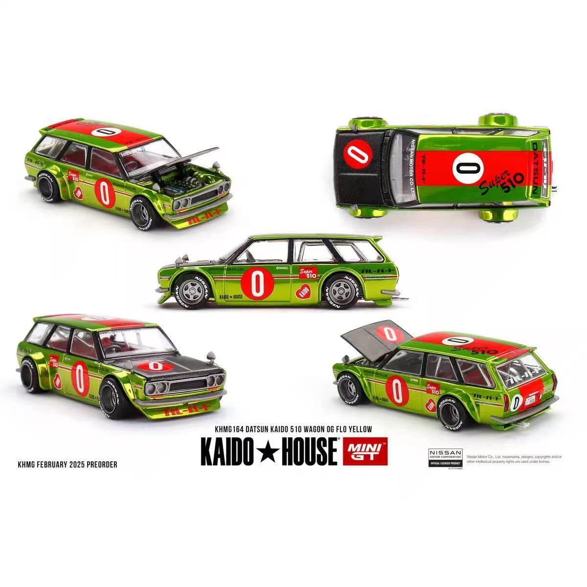 Kaido House x MINIGT 1:64 Datsun 510 Wagon Diecast Alloy Model