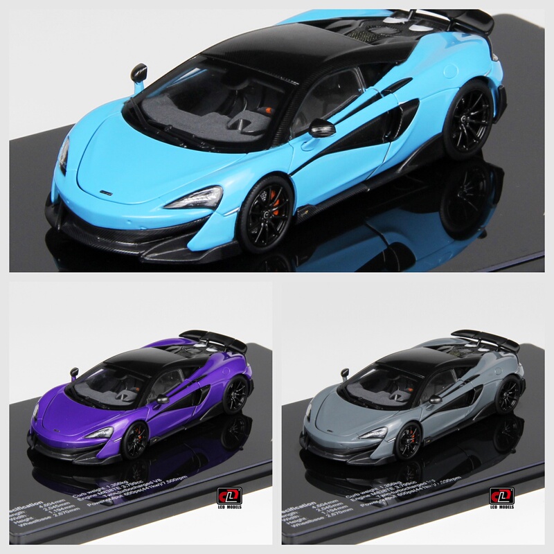 Lcd 1:43 Mclaren 600Lt Sky Blue/Purple/Cement Gray Alloy Full-Function Car Model Lcd 1:43 Mclaren 600Lt Sky Blue/Purple/Cement Gray Alloy Full-Function Car Model