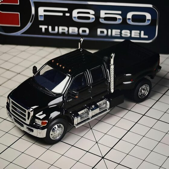 Mk Miniatures 1:64 Ford F650 Super Duty Hec Exhibition Alloy Car Model