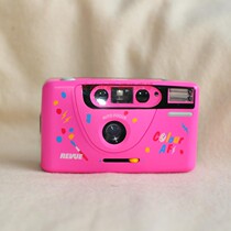 revue 135 film camera pink cute 35mm point and shoot camera novice gift