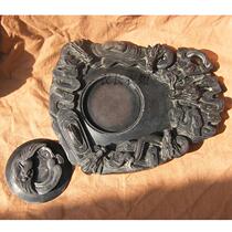 Dragon-stone ink-stone ink-stone with five dragons to the revered hand-carved inkstone