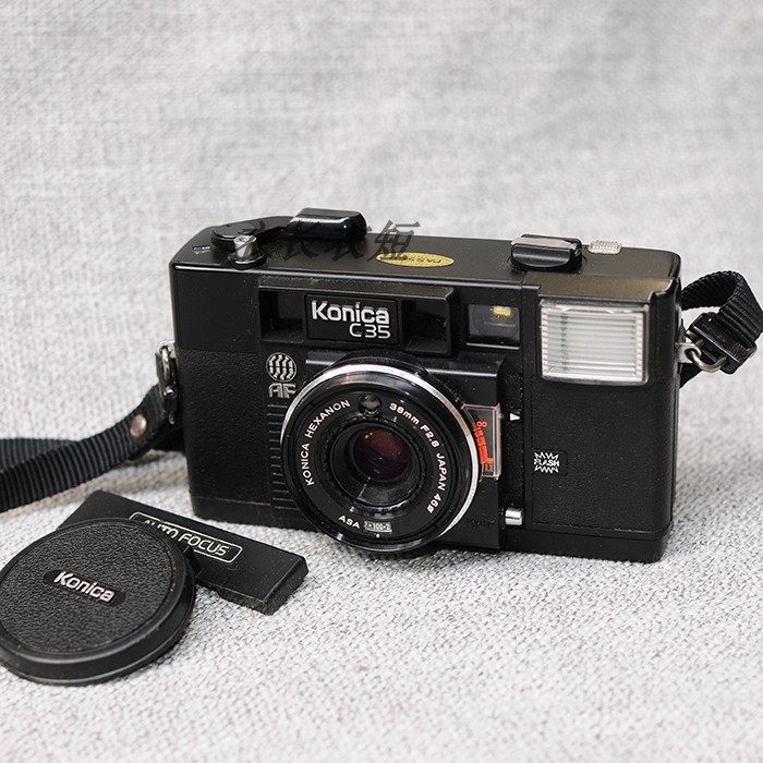 Konica c35 af Paraxial 135 Film Camera Vintage Black 38mm 2 8