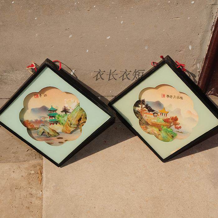 Decorative Painting Bay Shell Painting Pendant 80s Beengraving