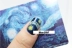 QJ Van Goghs Starry New Nail Ba Lan Trang điểm Full Sticker Hoa 14 Sticker Với Long lanh - Sơn móng tay / Móng tay và móng chân màu sơn chân đẹp Sơn móng tay / Móng tay và móng chân