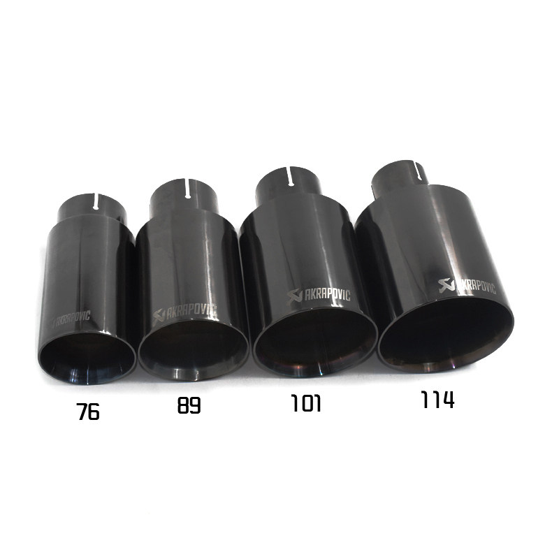 Hot sale Applicable Toyota Crown REIZgti Large calibre 101114 modified exhaust pipe tail larynx titanium black car 89