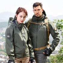 Military fans lightweight soft shell outdoor jacket jacket mens windproof waterproof breathable fleece jacket tactical mountaineering jacket