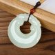 Natural Xinjiang Hotan Jade Double Dragon Guardian Peace Buckle Pendant Men's and Women's Jade Pendant Jade Pendant Jade Pendant Certificate