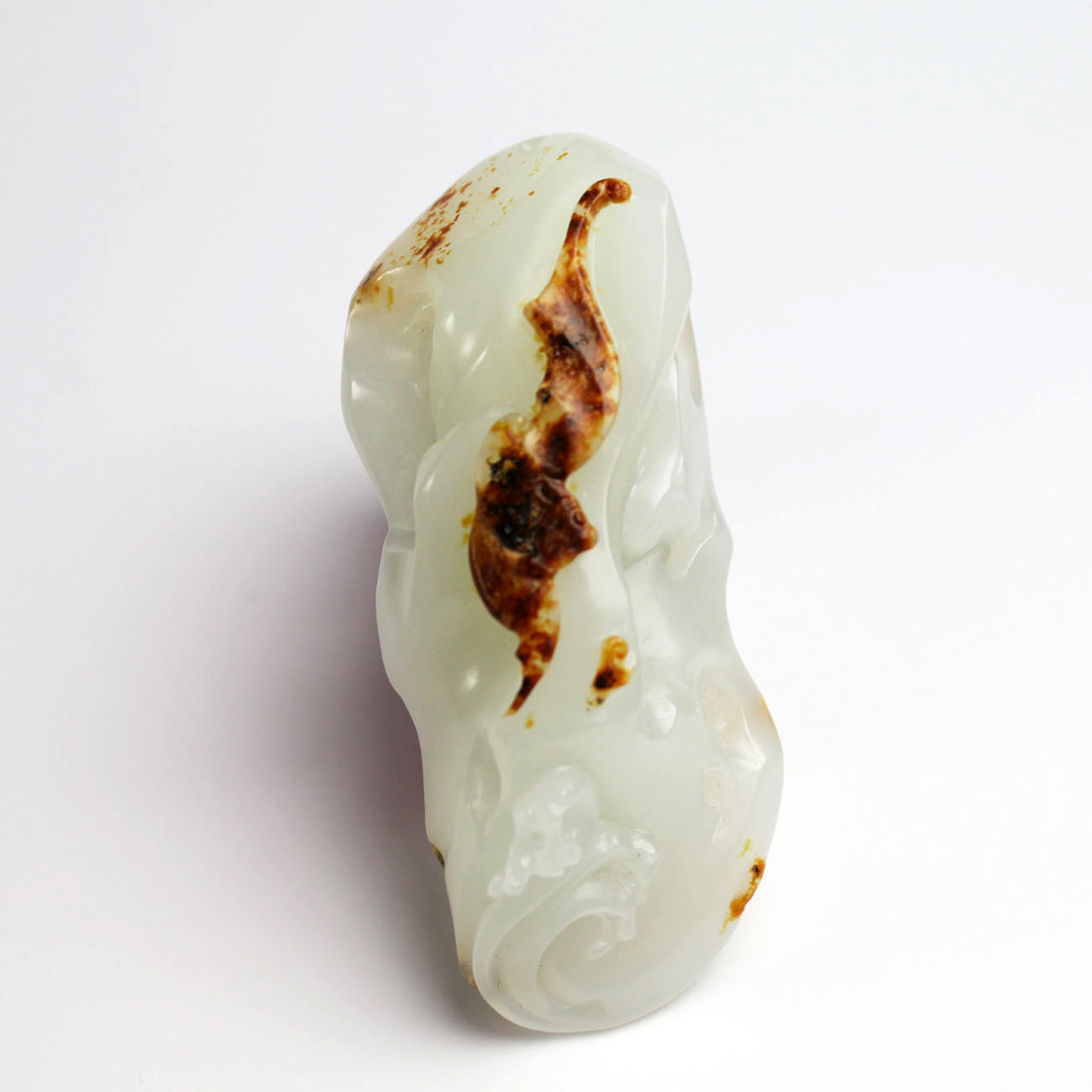 Old Mountain Jade and Tian Yugoat Grease Jade Seed Stock Handlebar Piece Fu Shan Suhai Jade Quality Oil Moisturizing Fine