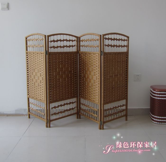 Cỏ rơm gỗ vườn mẫu giáo màn hình trẻ em màn hình nhỏ mẫu giáo phân vùng thời trang phòng khách có thể gập lại - Màn hình / Cửa sổ vách bình phong