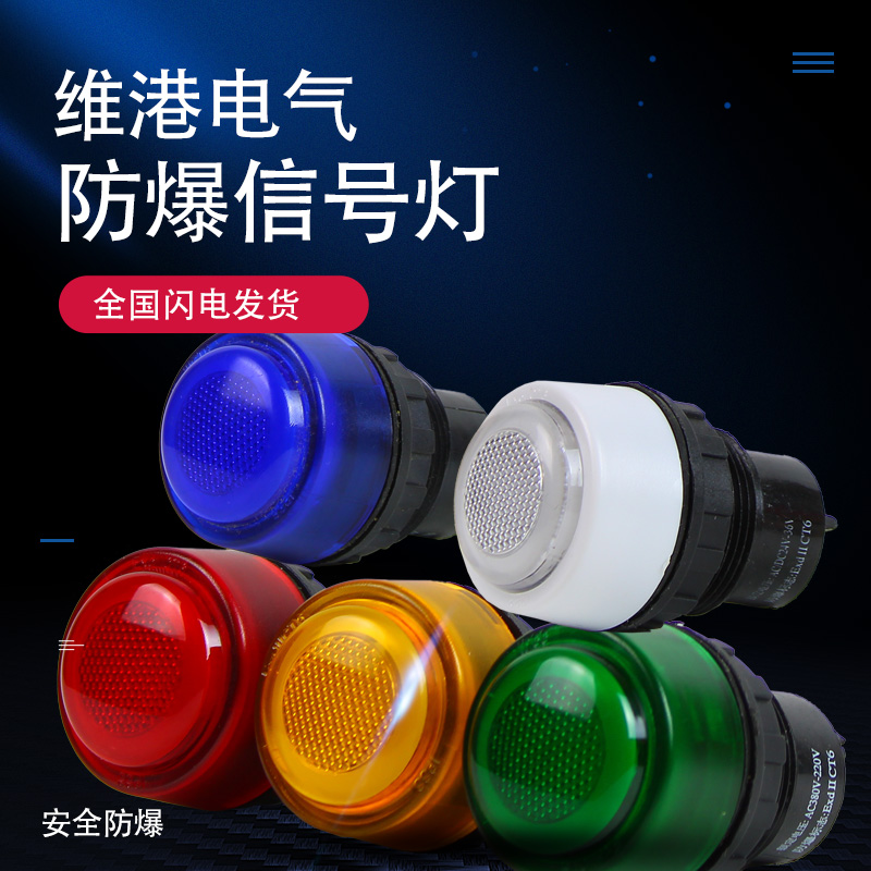 New explosion - proof signal light BD 8030 8060 rain - proof diameter 30 MM indicator control lamp