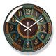Yipula 7173 wall clock Mediterranean European style wall clock creative living room light luxury clock bedroom ultra-quiet quartz clock