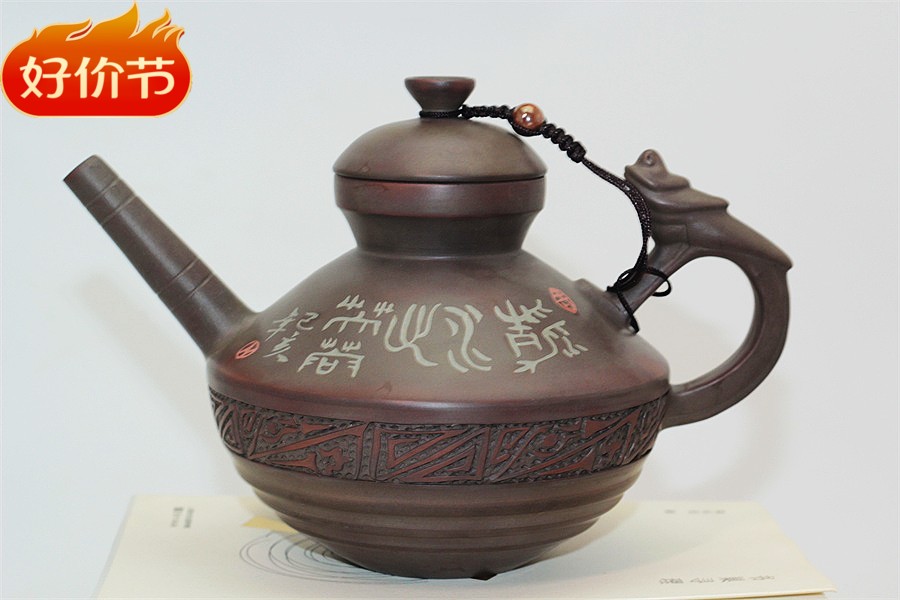 China's four major names Tao Jianshui Purple Pottery Yunnan Crafts Fine Arts Master Yunling Craftsman Jiang Jiacai Animal Handle Frog Pot-Taobao