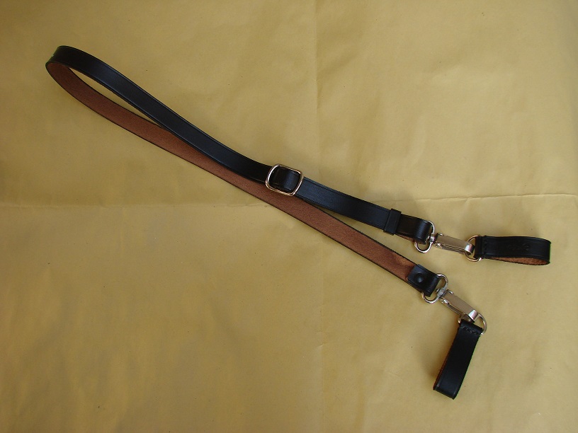 SS Crossbody Strap Black Leather