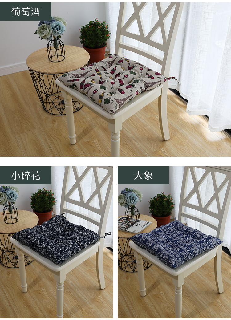 Hộ gia đình có thể rửa bông đệm j dày futon đệm ghế ghế đệm ghế đệm mông văn phòng pad đệm - Ghế đệm / đệm Sofa đệm ghế gỗ phòng khách